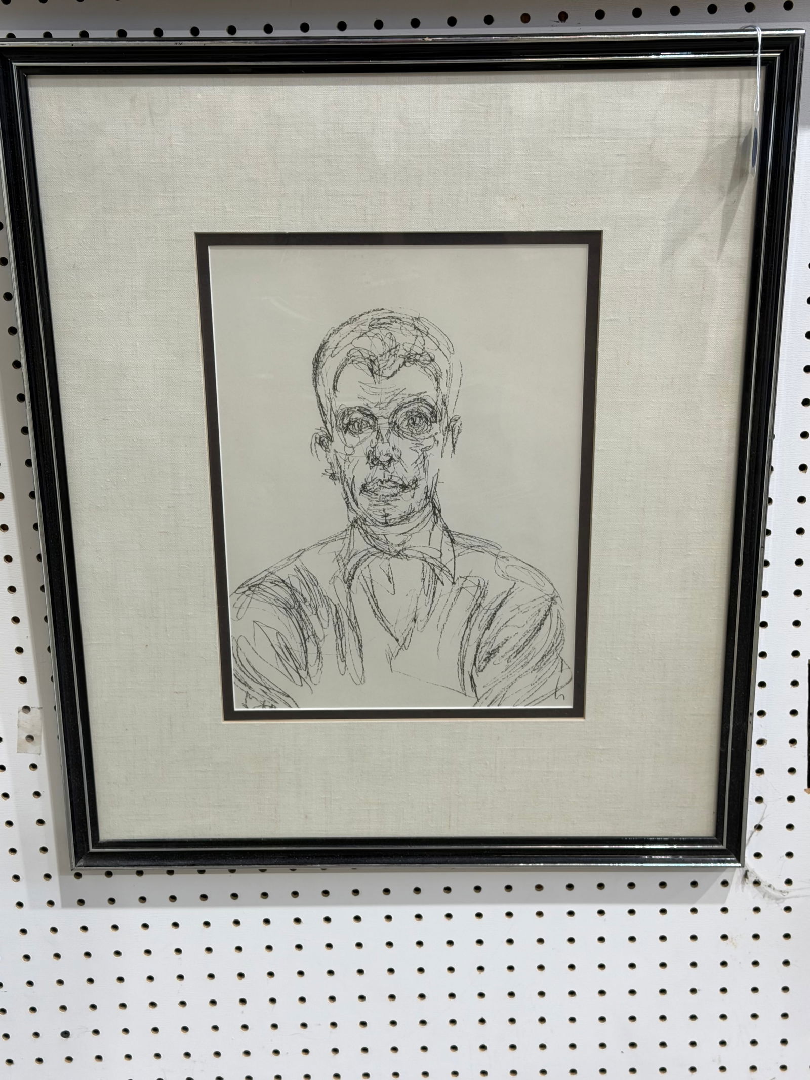 Alberto Giacometti Lithograph with COA, Framed 21.5" x 25.5": Alberto Giacometti Lithograph with COA, Framed 21.5" x 25.5"