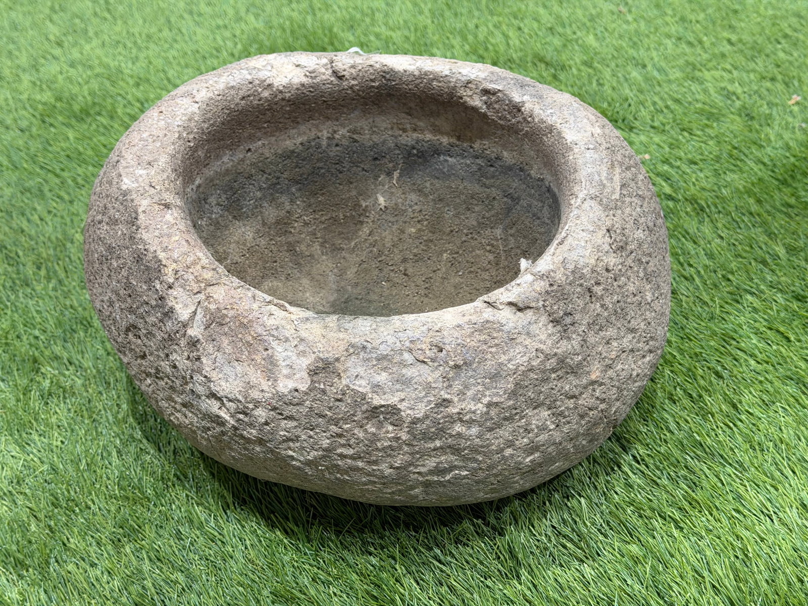 Late 18th-19thC Native American Indian Stone Mortar (1 of 4)