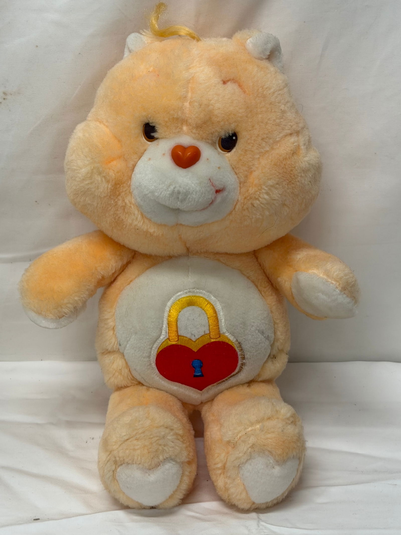 1985 Kenner Talking Care Bear: 1985 Kenner Talking Care Bear - Pull String Works