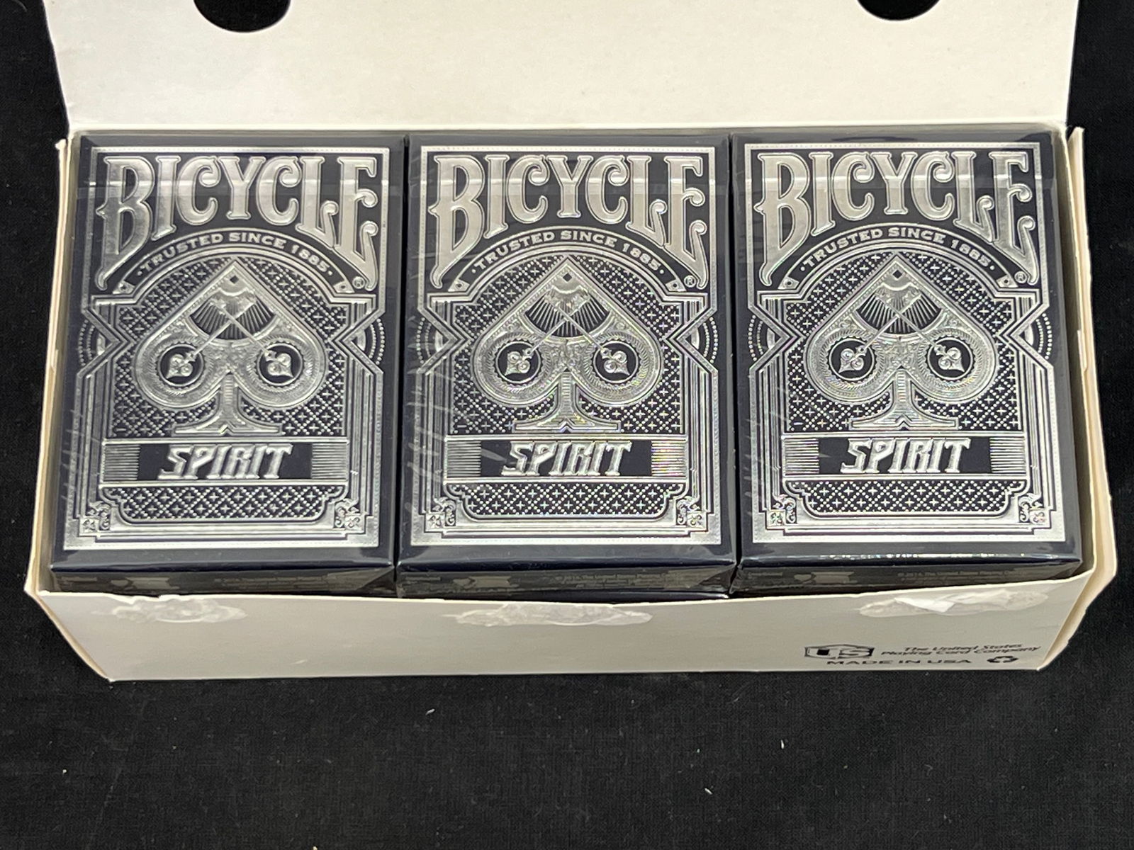 Case of (12)Sealed Gamblers Warehouse Black Spirit Playing Cards- Factory Sealed (1 of 3)