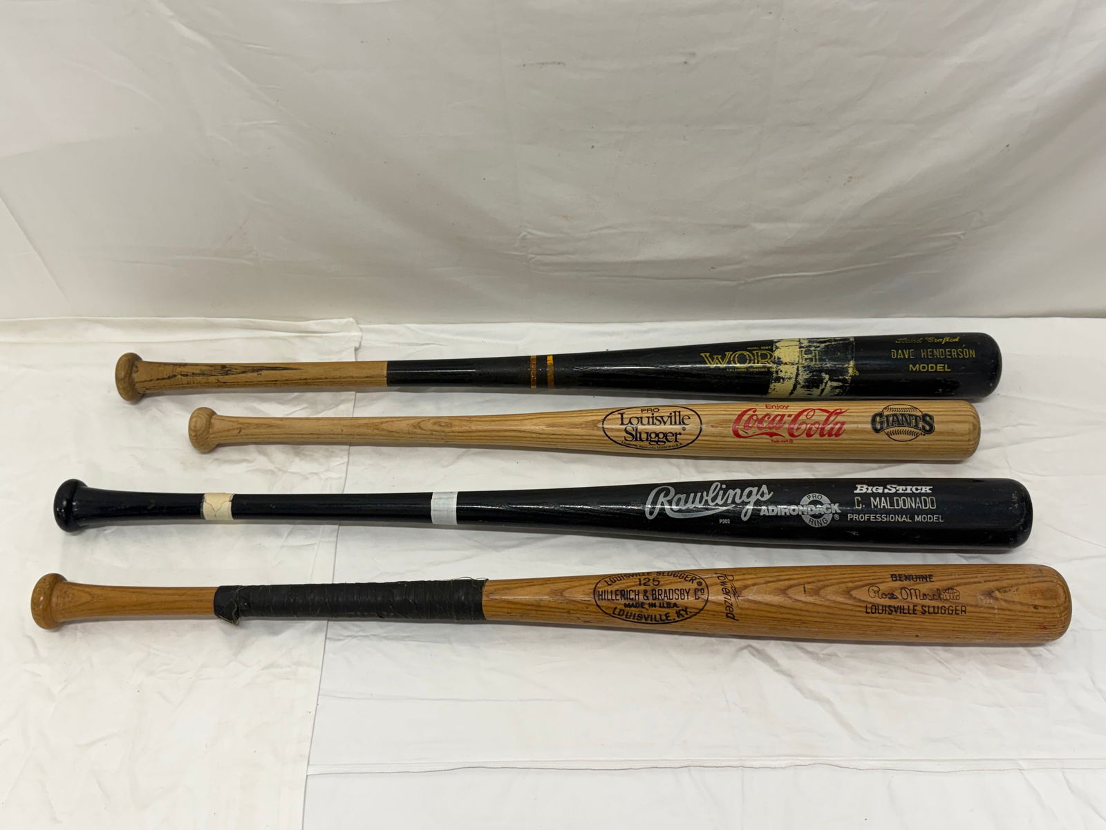 (4)Vintage Wooden Baseball Bats (1 of 7)