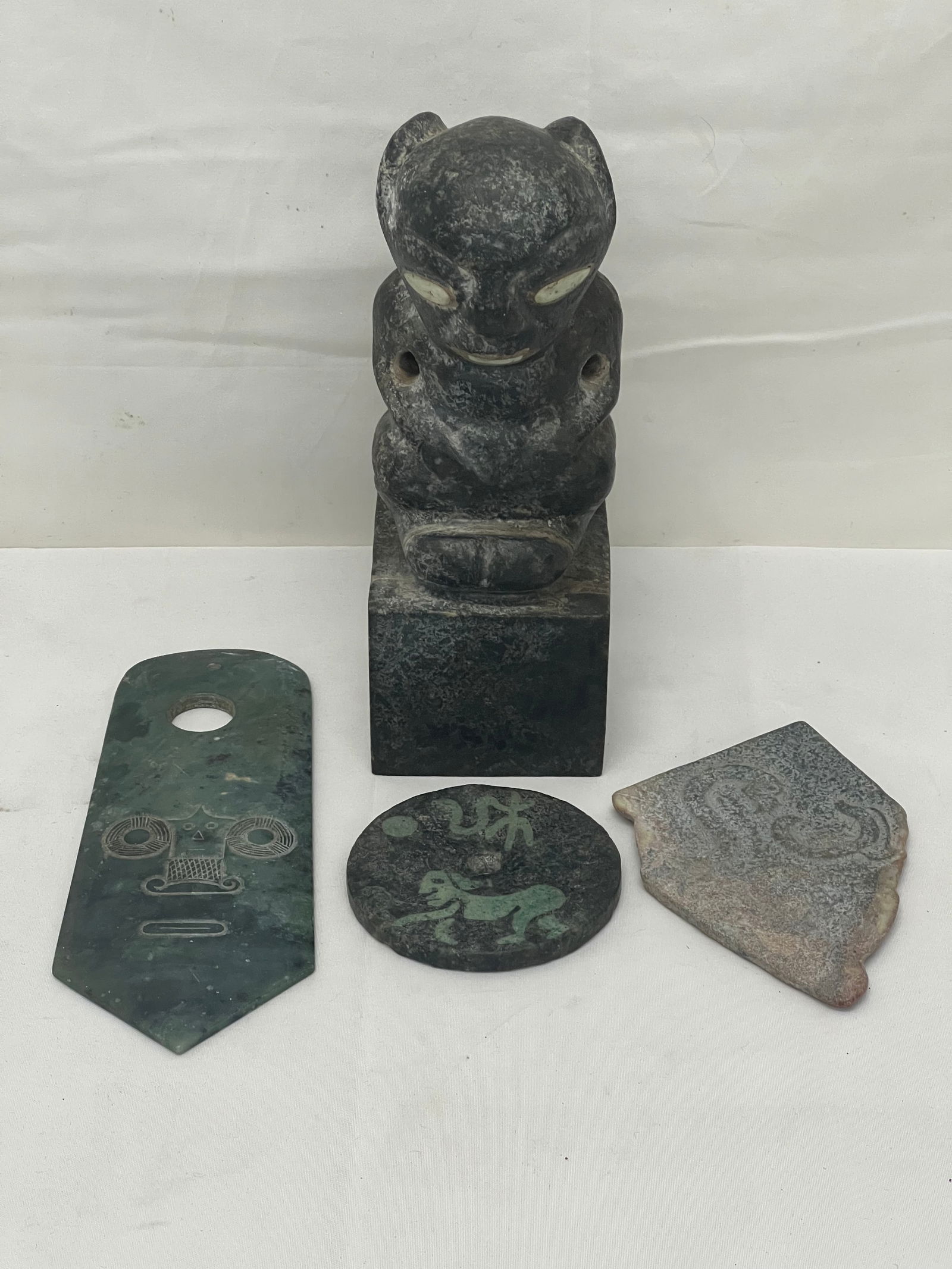 Antique Chinese Carved Figure & Artifacts - Various Sizes (1 of 7)