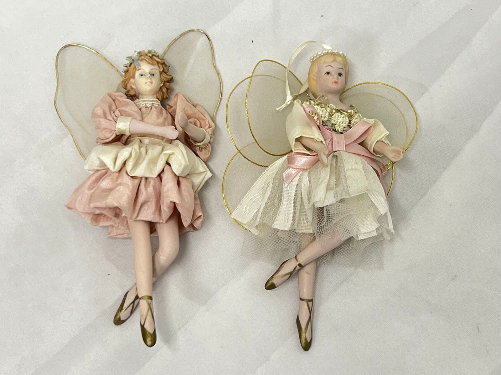 (2)House of Lloyd Porcelain Fairy Angels: (2)House of Lloyd Porcelain Fairy Angels