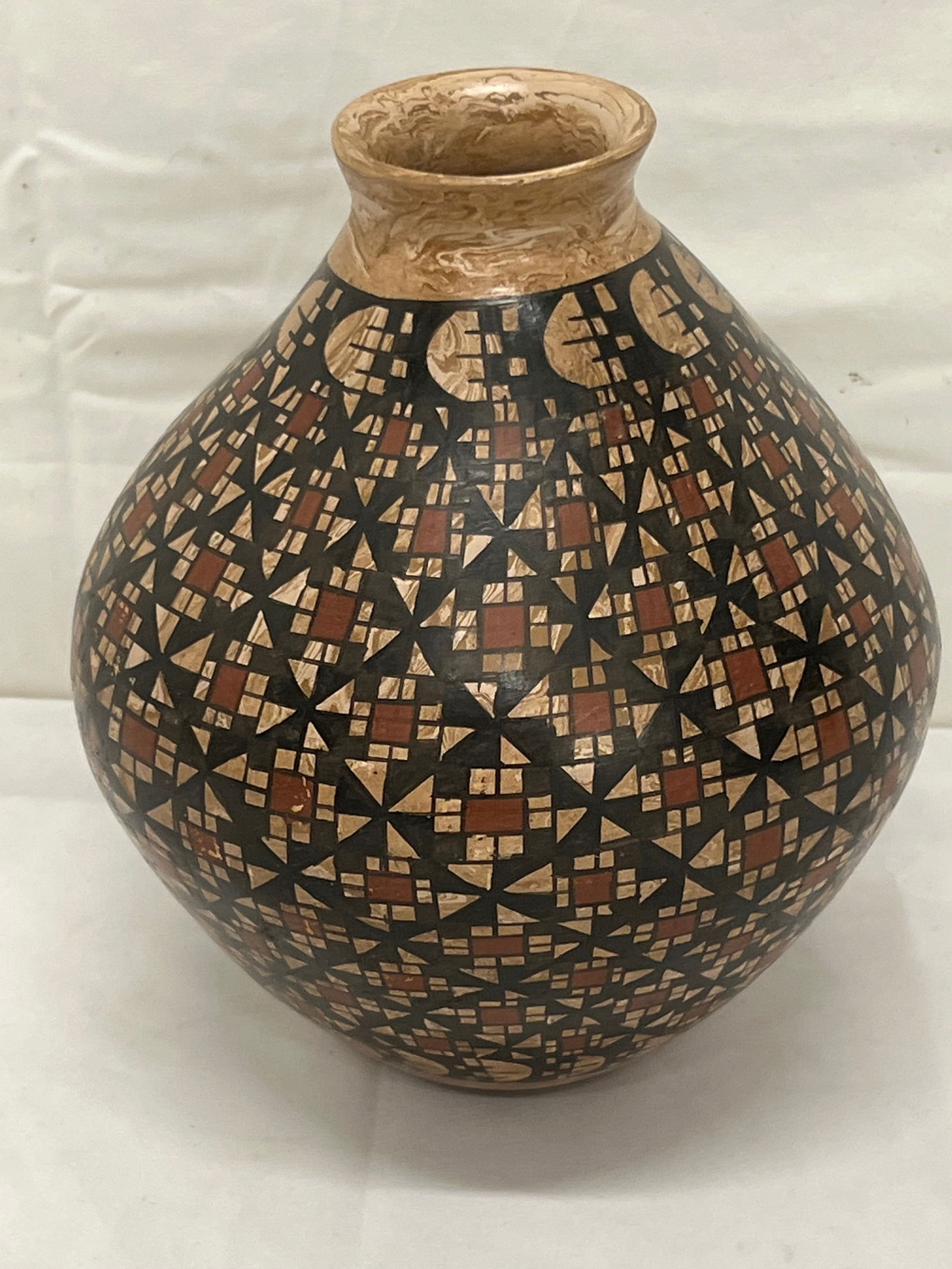 Signed 'Benito' Pottery Vase 8''T (See Photos for Condition) (1 of 5)