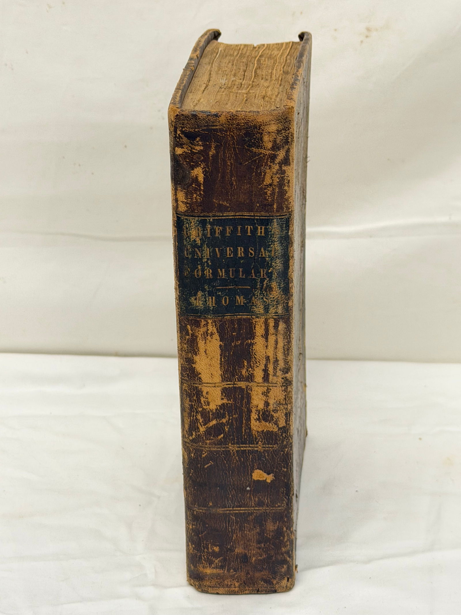 1854 Universal Formulary Leatherbound Book: Methods of Preparing & Administering Official & Other Medicines - Owned by San Francisco Rogers MD