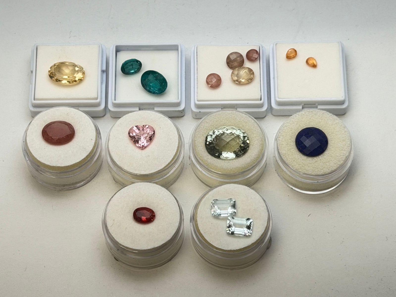 Asst Lot of Gemstones in Various Sizes / Cuts - From Jeweler Estate: Aquamarine, Citrine, Lapis & More