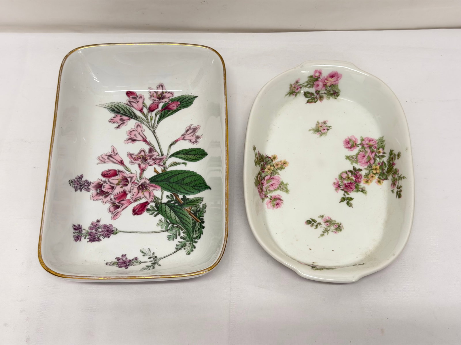 Spode Stafford Flowers Dish & Oval Porcelain - (1 of 7)