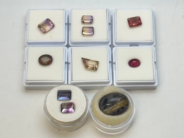 Lot of Tri-color & Bi-Color Gemstones in Various Cuts / Sizes - From Jeweler Estate (1 of 6)