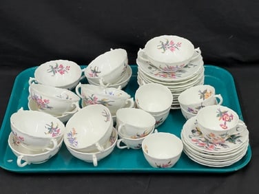 42pcs Coalport Posydale China Soups, Cups & Saucers - (12)Soups w/ Saucers, (10)Cups w/ 8 Saucers (1 of 6)