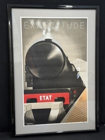 Pierre Fix Masseau(1905-1994) Exactitude Lithograph with COA , Framed 32.5" x 47.5" (1 of 6)