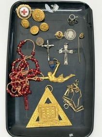 Masonic, Military, Crosses, Swim Medal Fob & More (1 of 6)