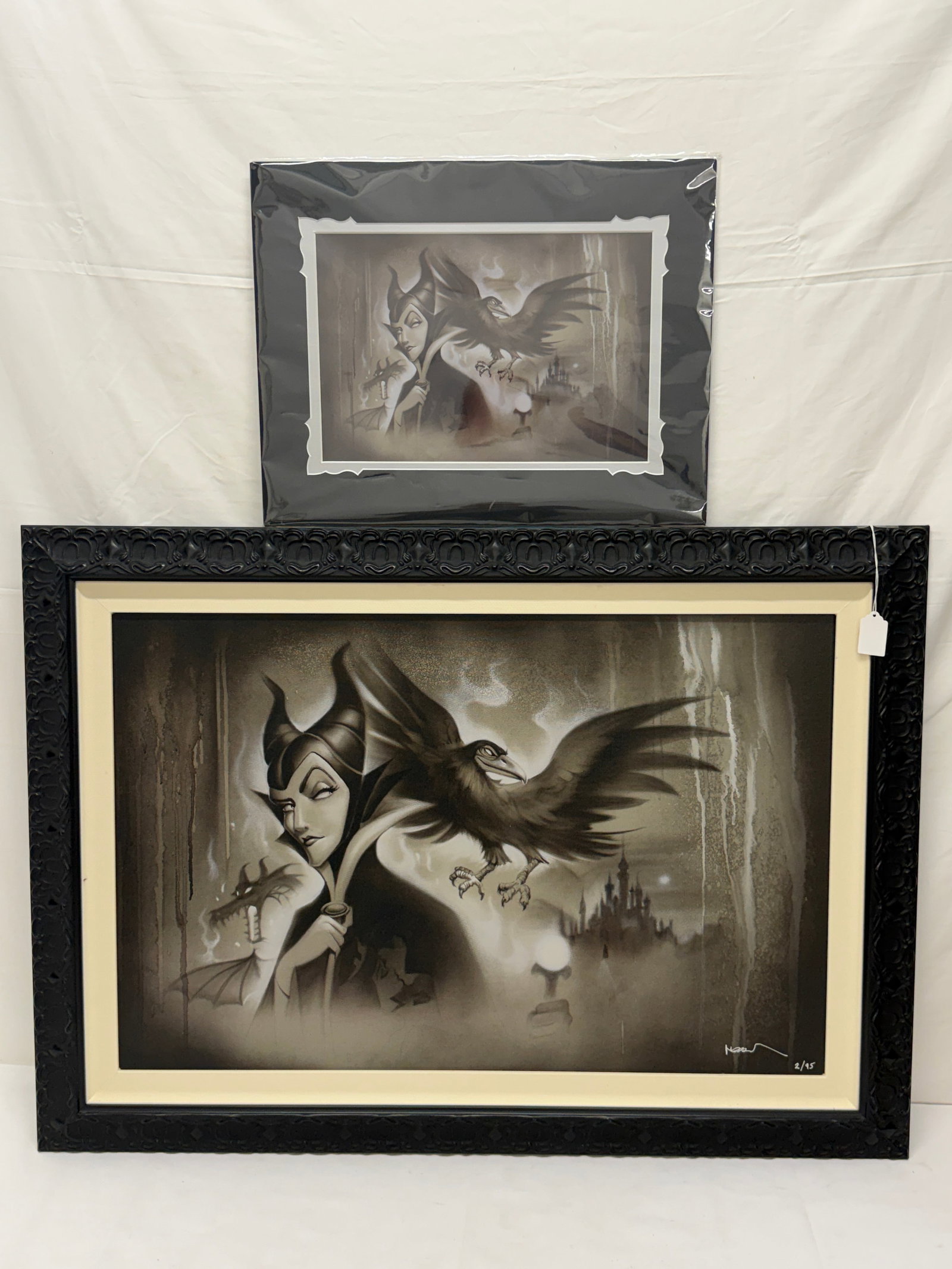 "My Pet You Are My Last Hope" by Noah Ltd. Ed Giclee with COA, Signed #d - Disney: Ltd. Ed. Giclee on Canvas #2 / 95, Signed with COA on Back - 26" x 36.5" + Noah Lithograph with Matting by Noah - Information on Noah on Back of Lithograph 18" x 14"