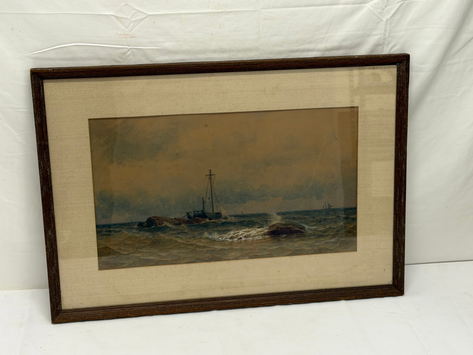James Craig Nicoll (1846-1918) Watercolor - Signed Dated 1977 , Framed 17.75" x 25.5" (1 of 5)