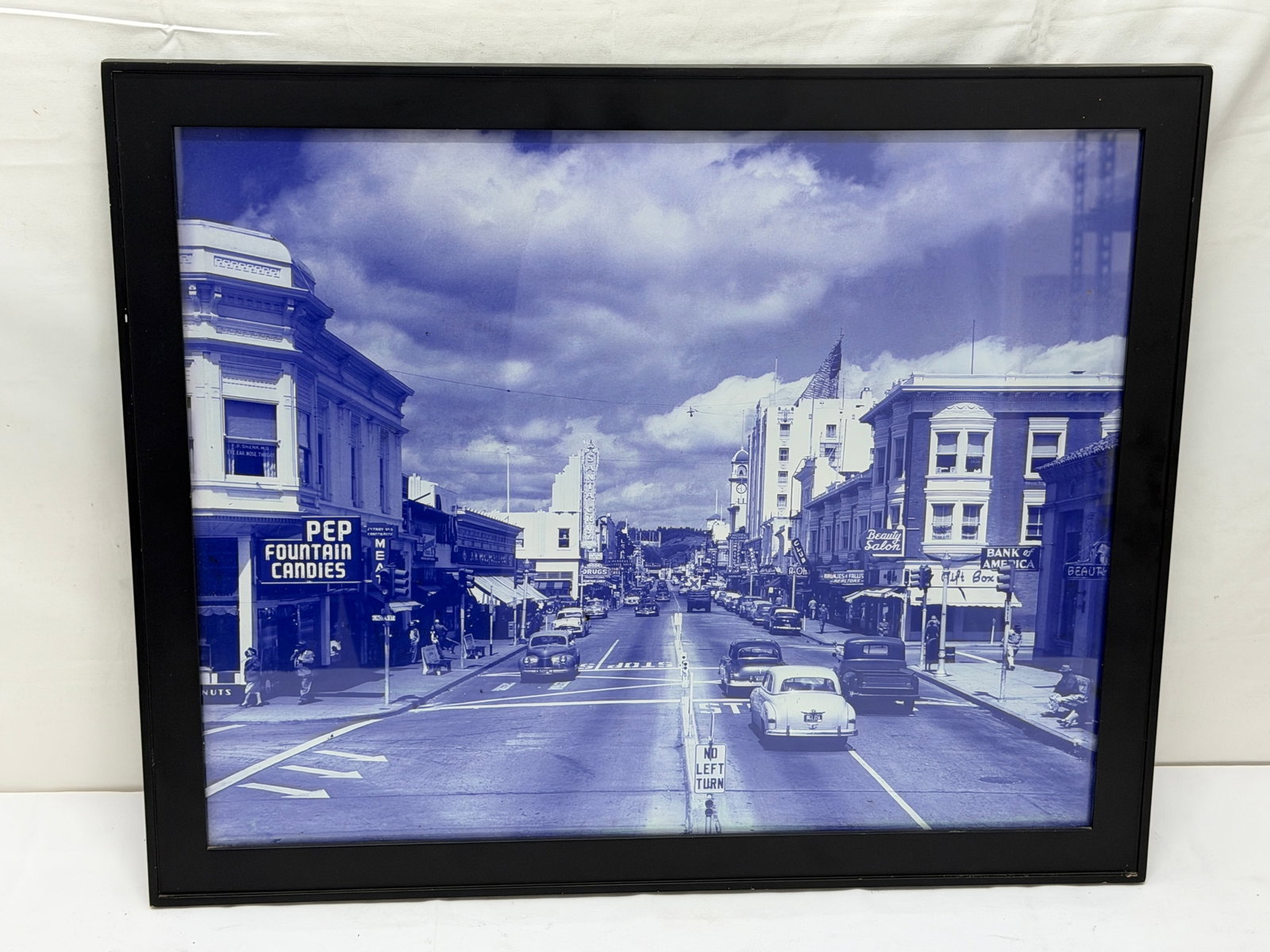 Santa Cruz Downtown Photo Copy , Framed 18.25" x 22.25" (1 of 3)