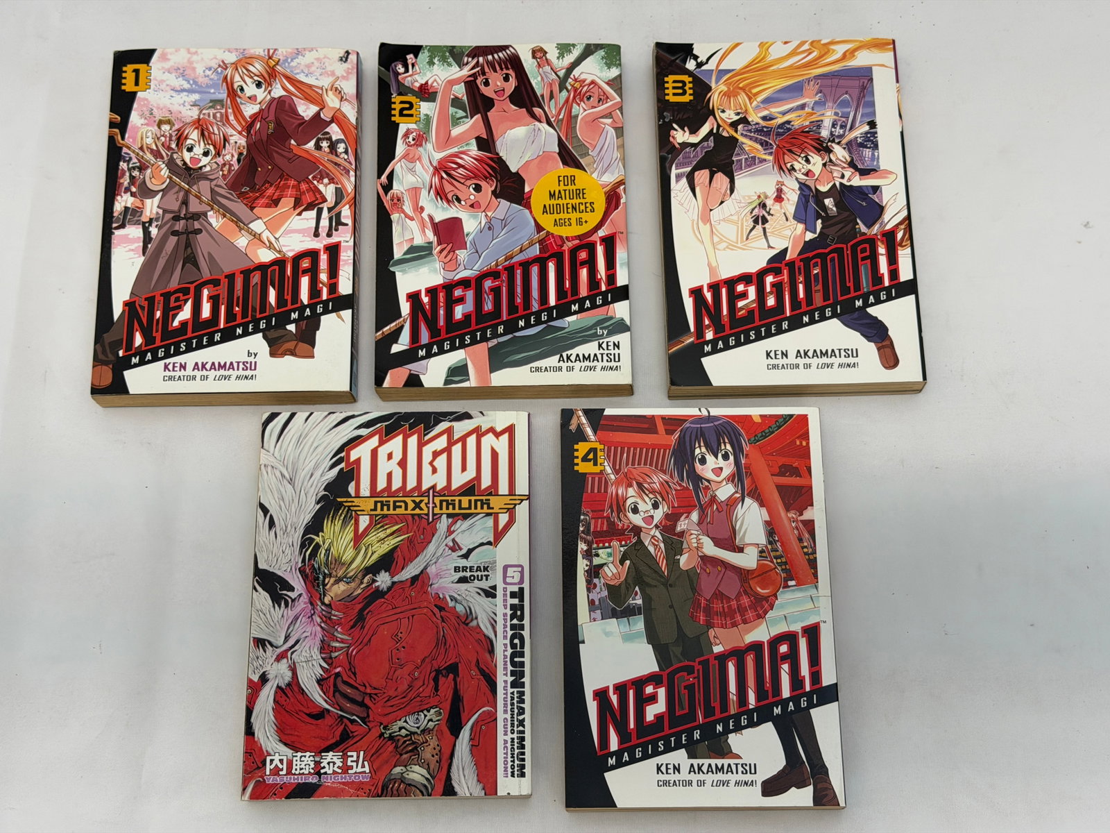 Negima Vol. 1-5 Magister Negi Magi-Akamatsu by Ken Akamatsu - English read Japanese Style (1 of 5)