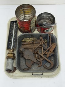 Atq / Vtg Hardware, Princo Thermometer, Cans & More (1 of 5)