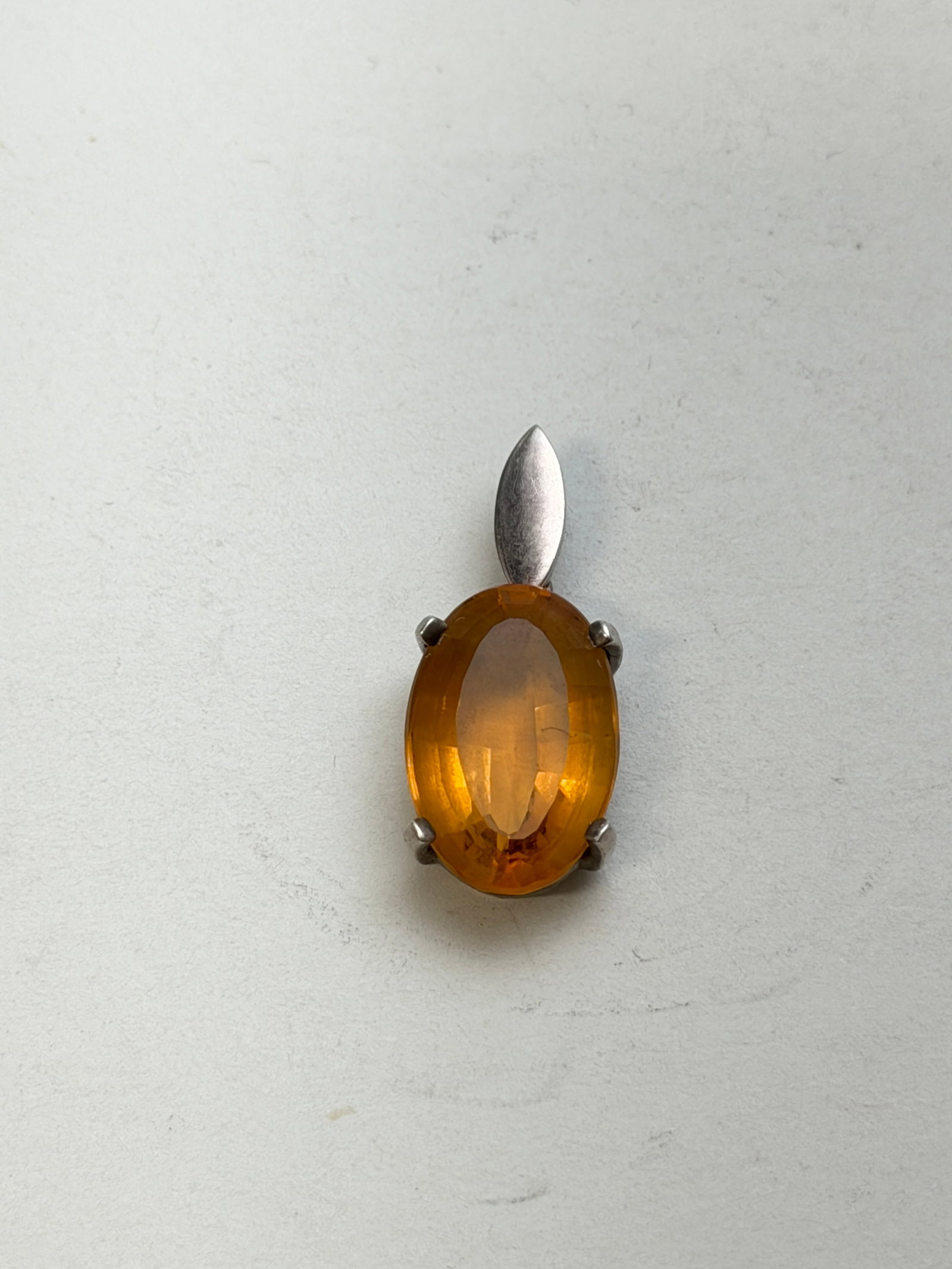 Sterling Silver Citrine Pendant (1 of 3)