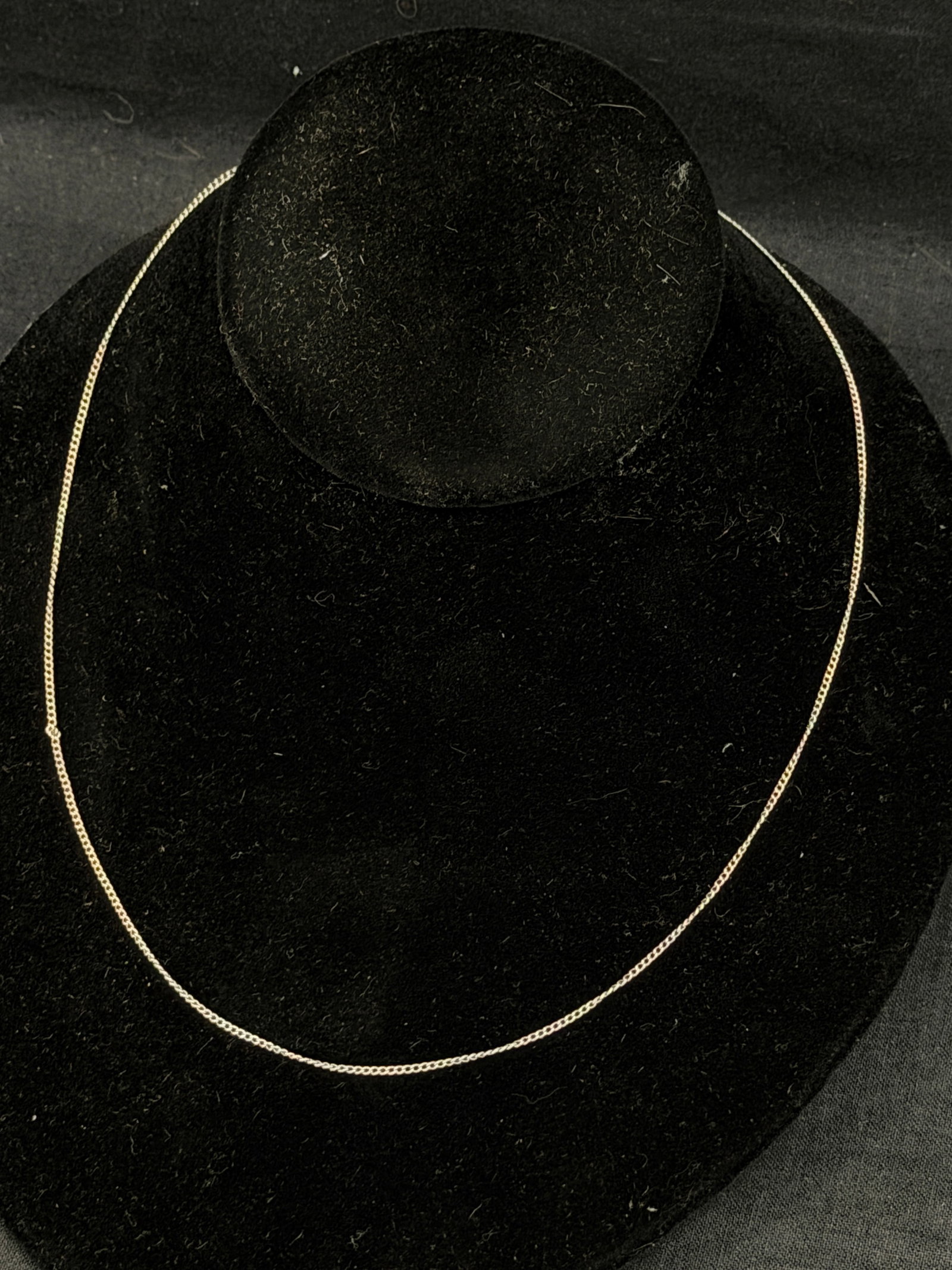 14K White Gold 18"L Chain Necklace , TW 2.1g (1 of 3)