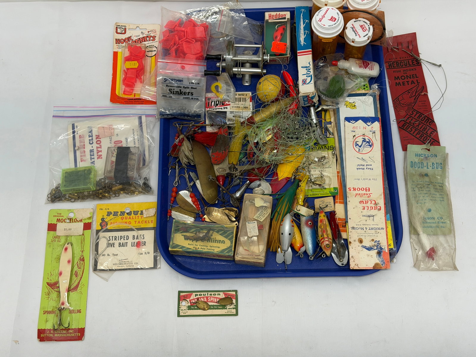 Asst Lot Fishing Items - Lures, Hooks, Reel + More (1 of 16)