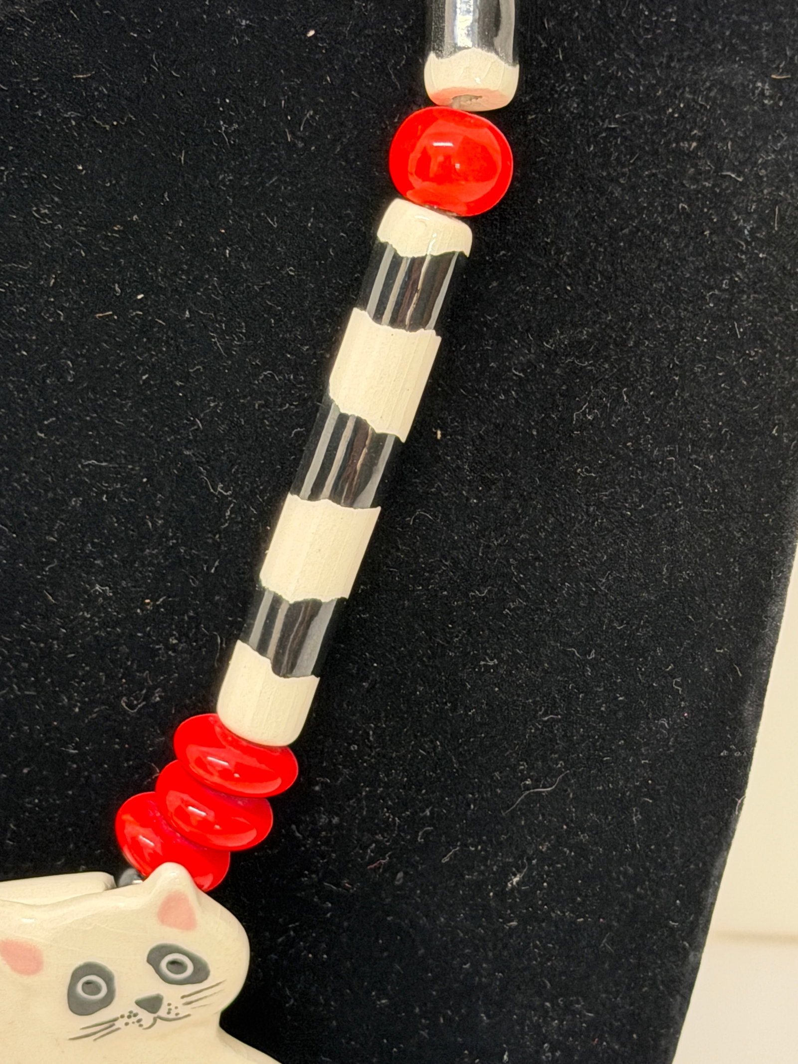Candace Loheed Ruby Z Ceramic & Bead Necklace - 3