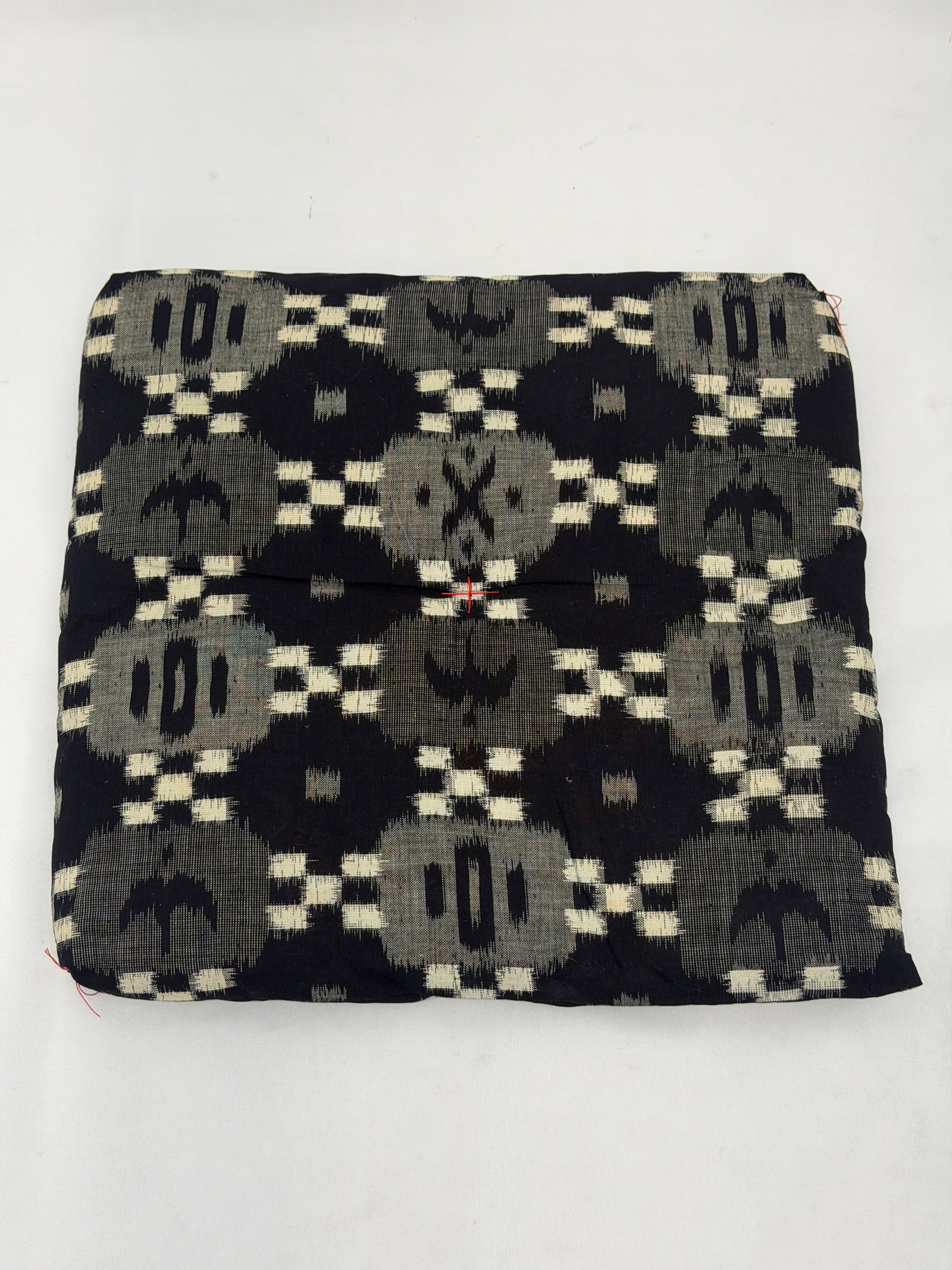 Japanese Kasuri iKat Cushion 13" x 13.5" (1 of 3)