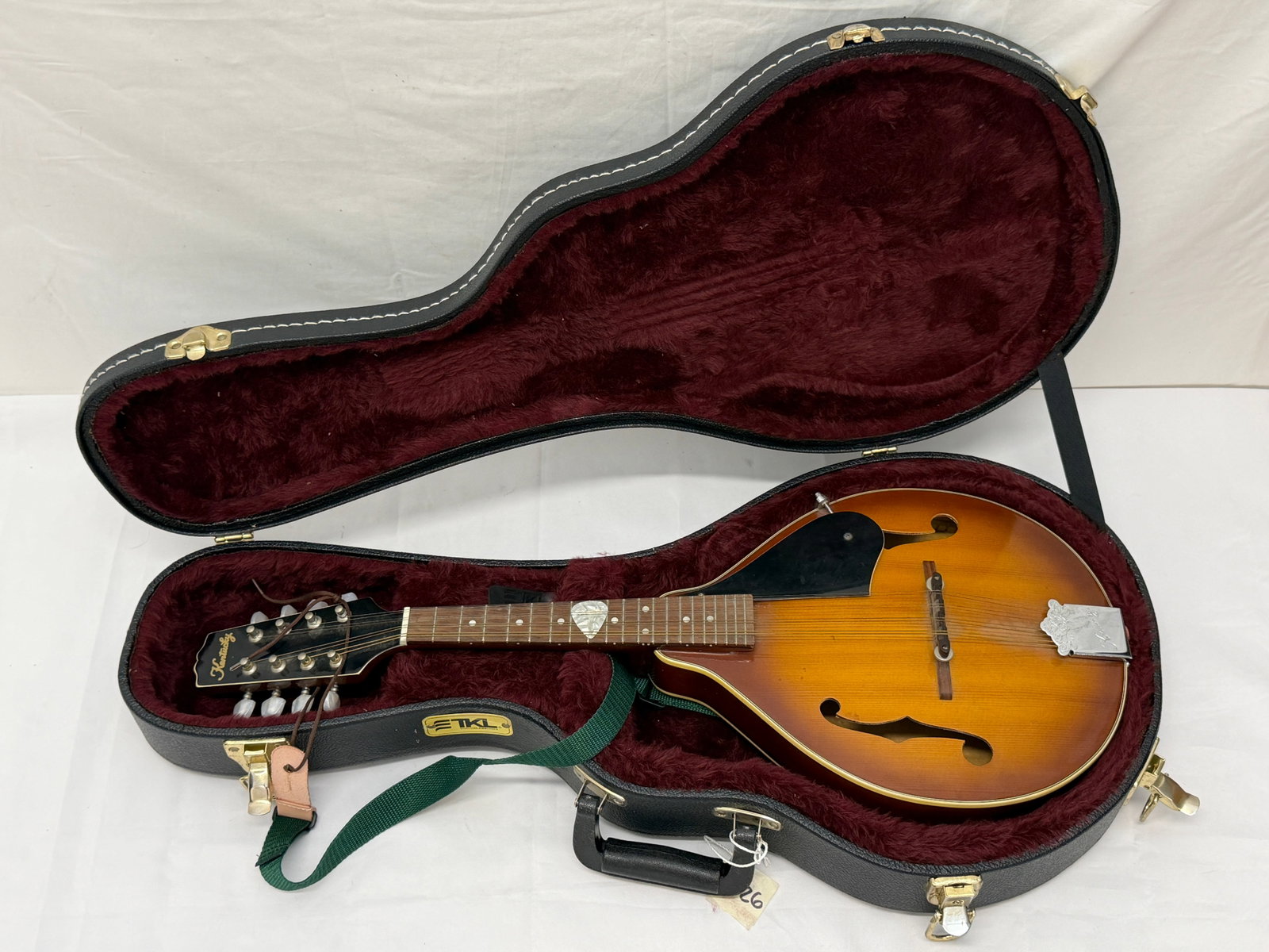 Kentucky KM-160 8-String Mandolin with Case with Burgundy Velvet Interior (1 of 10)