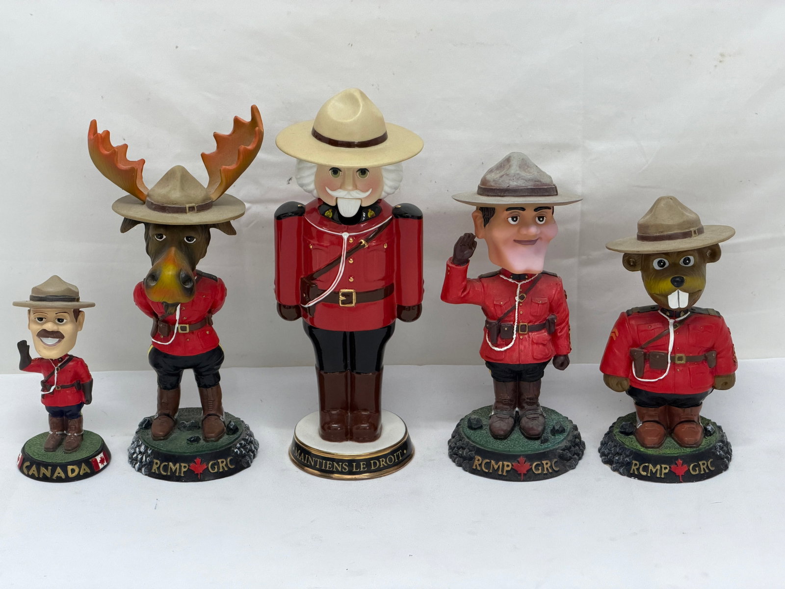 Royal Canadian Mounted Police Bobbleheads & Nutcracker (1 of 7)