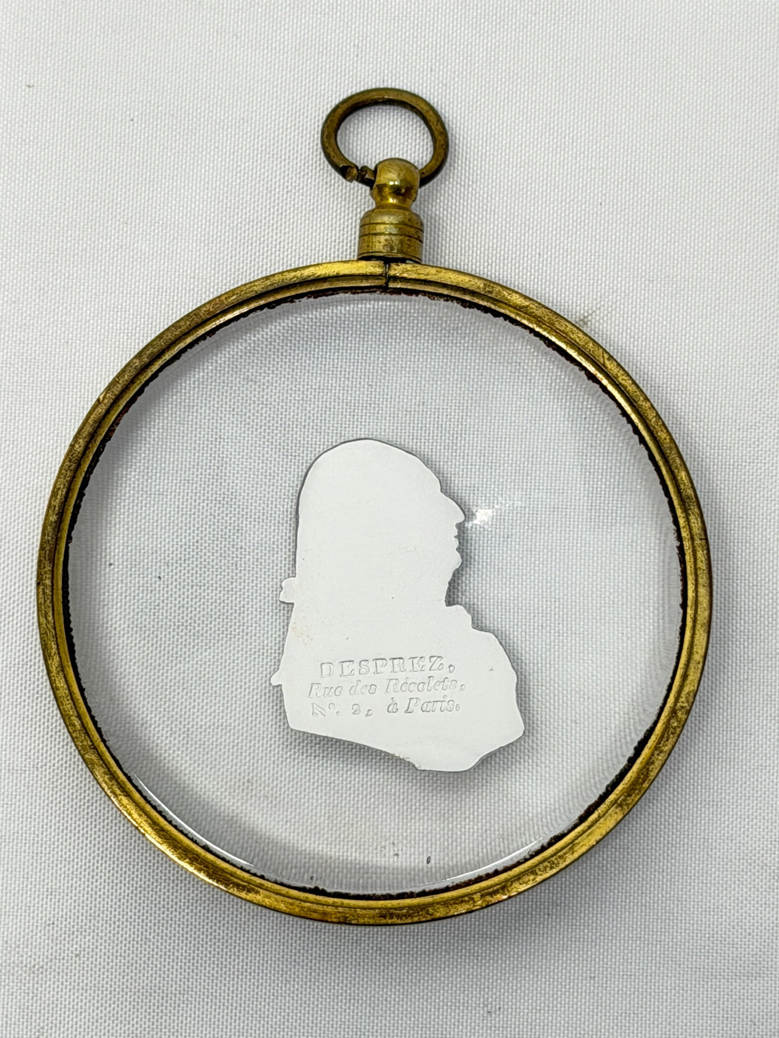 French Sulphide Cameo Medallion from Paul Jokelson Collection 2.75" without Bezel - 3