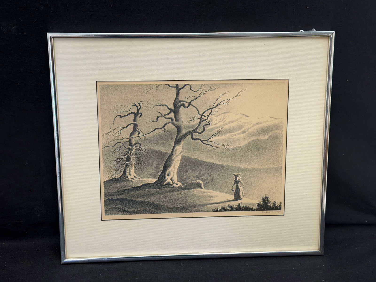 Ellison Hoover (1888-1955) Signed Lithograph "Corsican Morning" (1 of 4)
