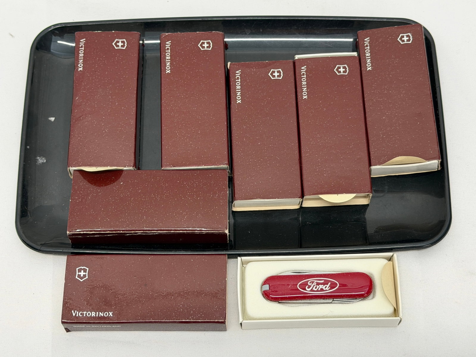 (7)Victorinox Swiss Army Knives with FORD Advertising and Original Boxes (1 of 3)