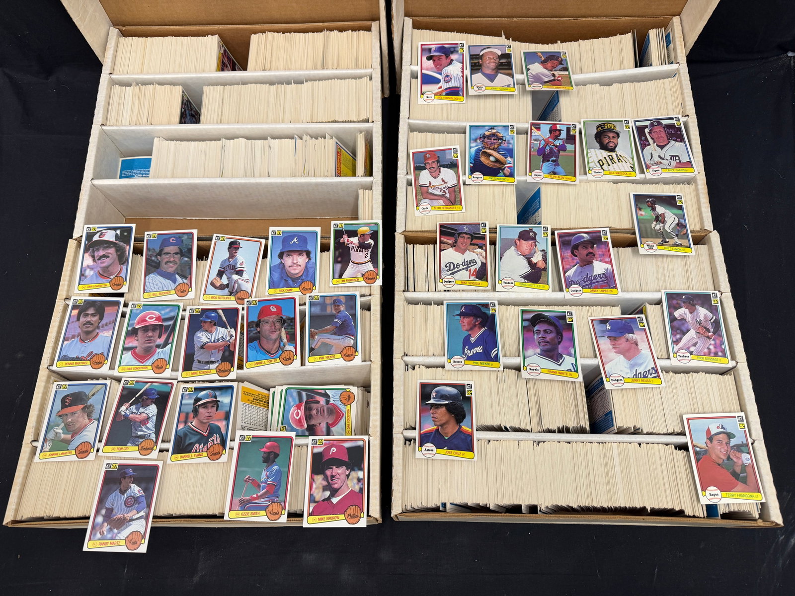 Asst Boxes of 1980s MLB Trading Cards - Donruss - Rookies / Commons (1 of 6)