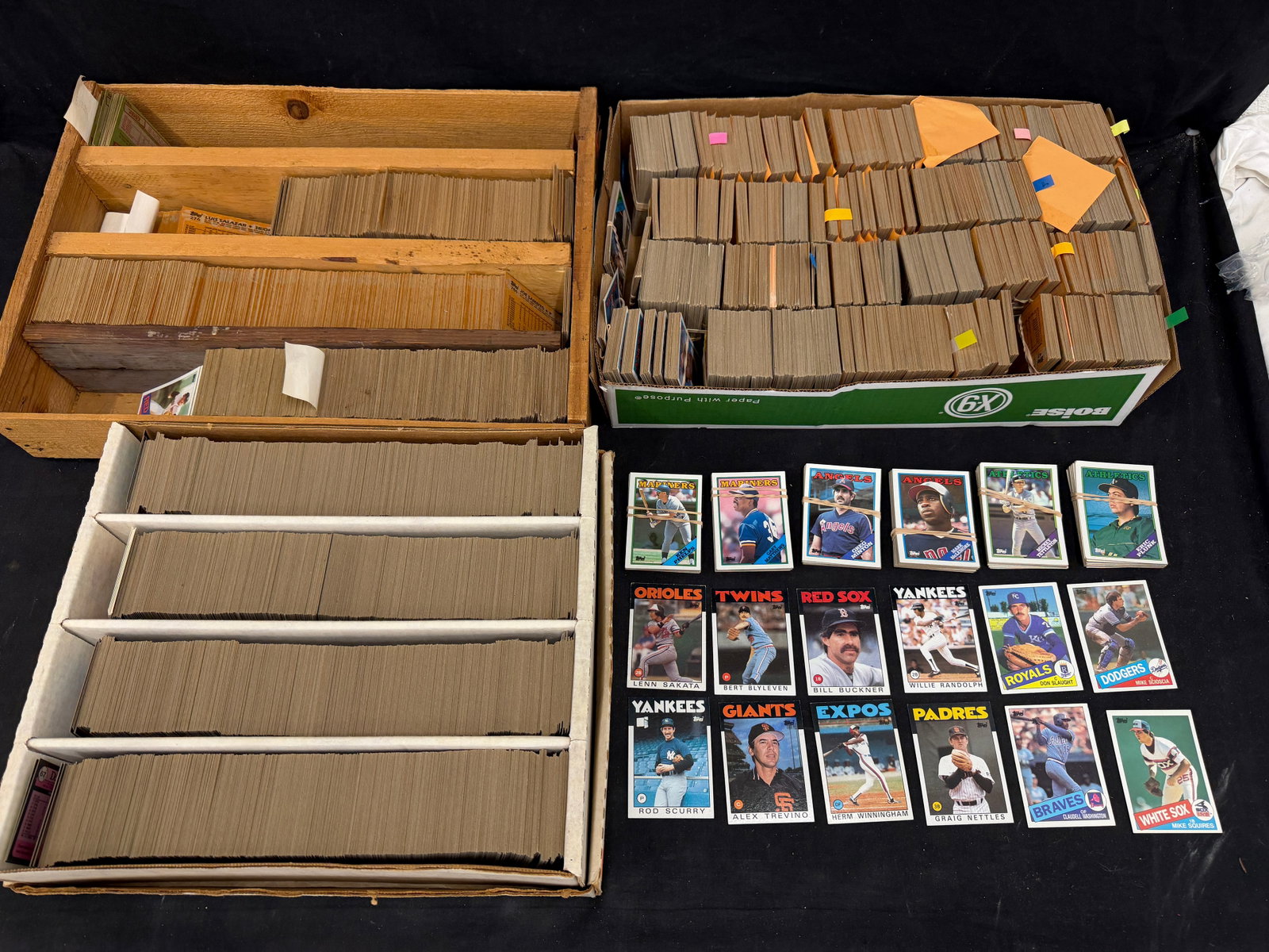 Asst 1980s Topps MLB Trading Cards in Various Condition (1 of 3)