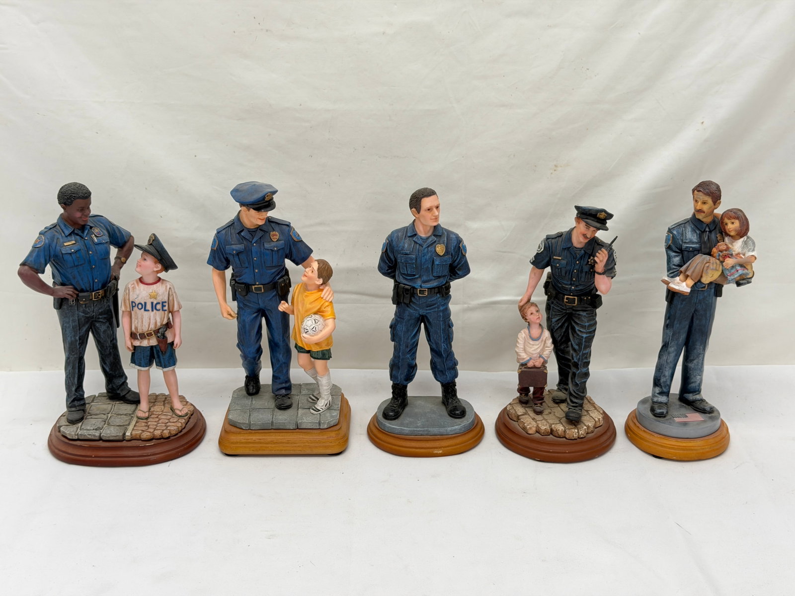 (5)Blue Hats of Bravery 1st & 2nd Limited Ed. #d Police Figures (1 of 9)