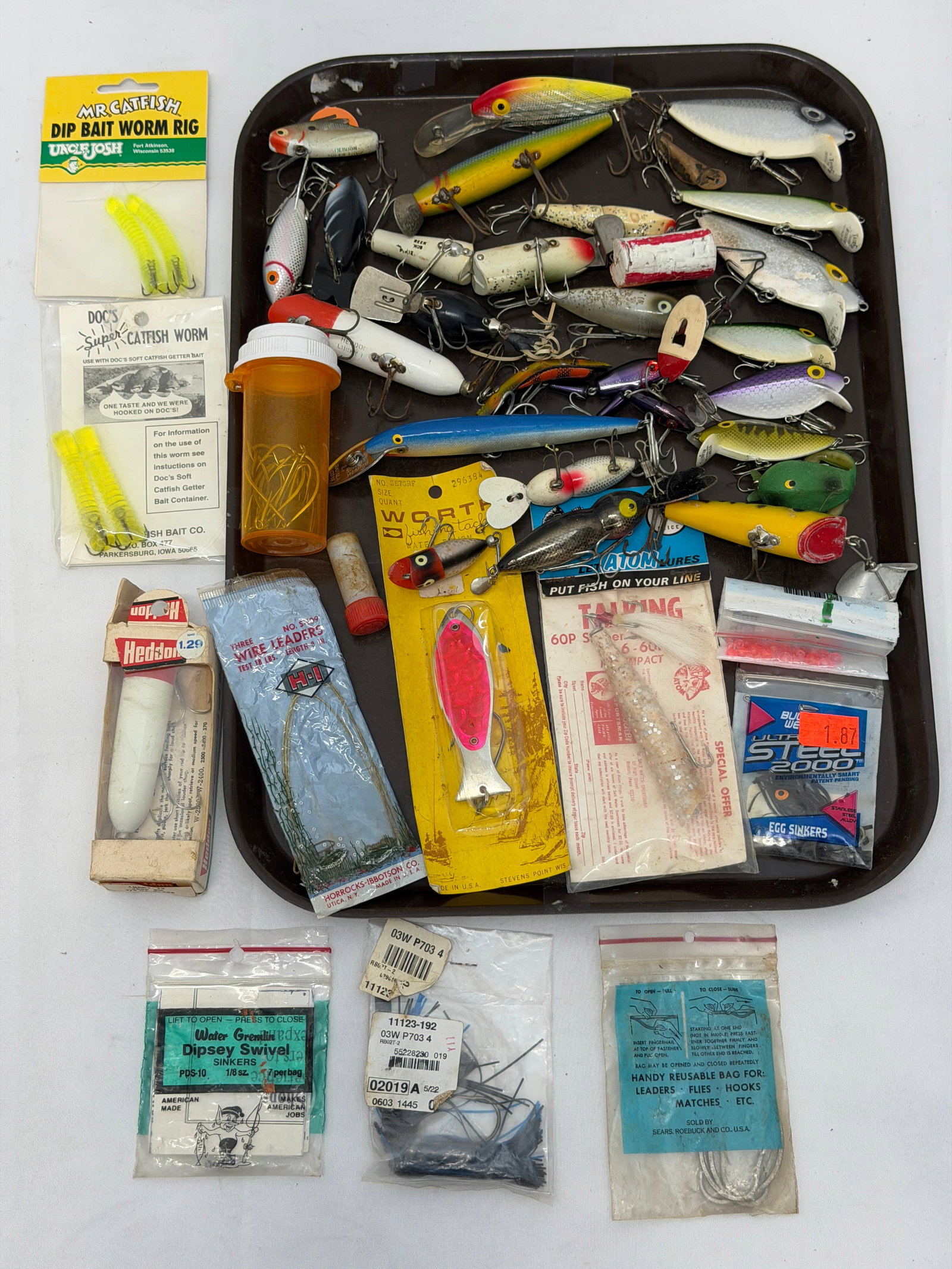 Lot of Vintage Fishing Lures, Hooks + More (1 of 6)
