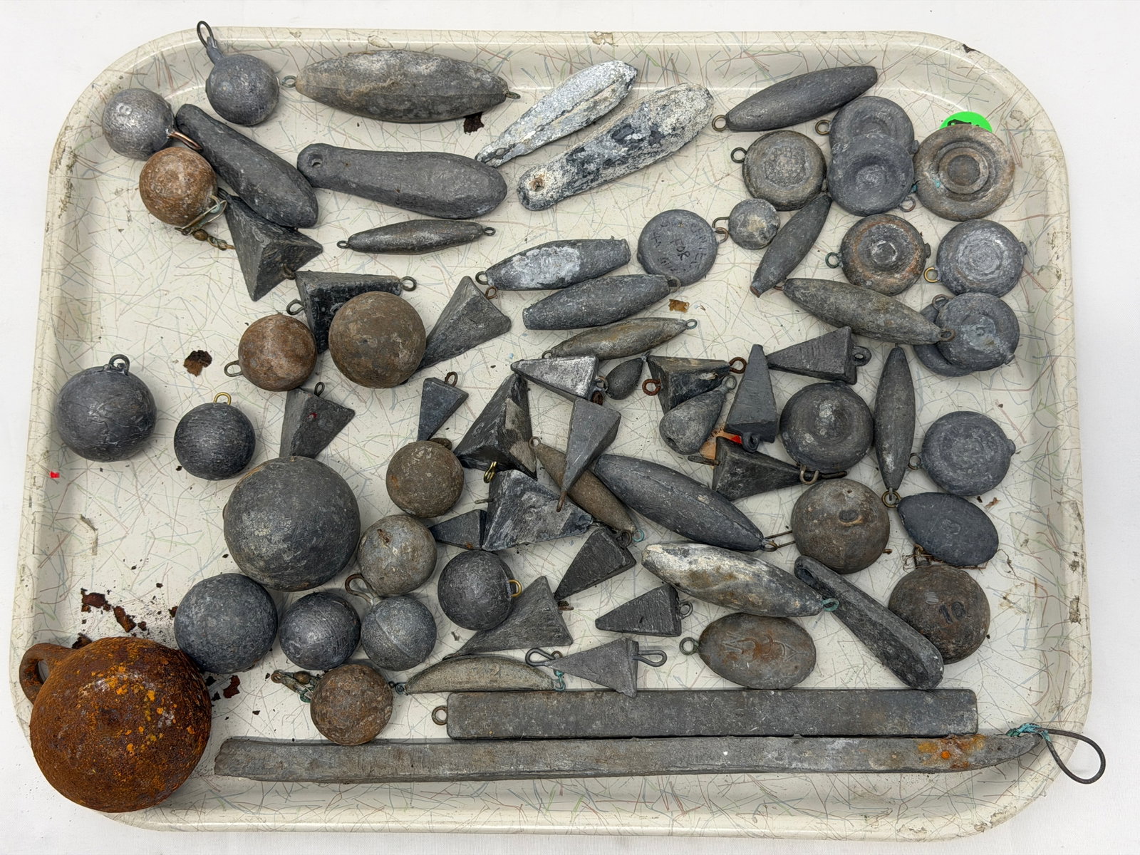 Lot of Vintage Lead Fishing Weights in Various Sizes / Weights - 3" to 3.5" (1 of 5)