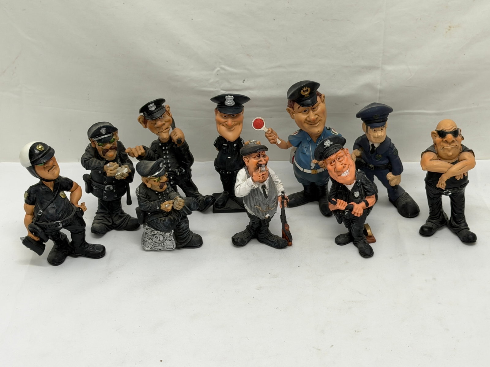 (10)Les Alpes Whimsical Police Figures 6"T - 7.5"T (1 of 9)