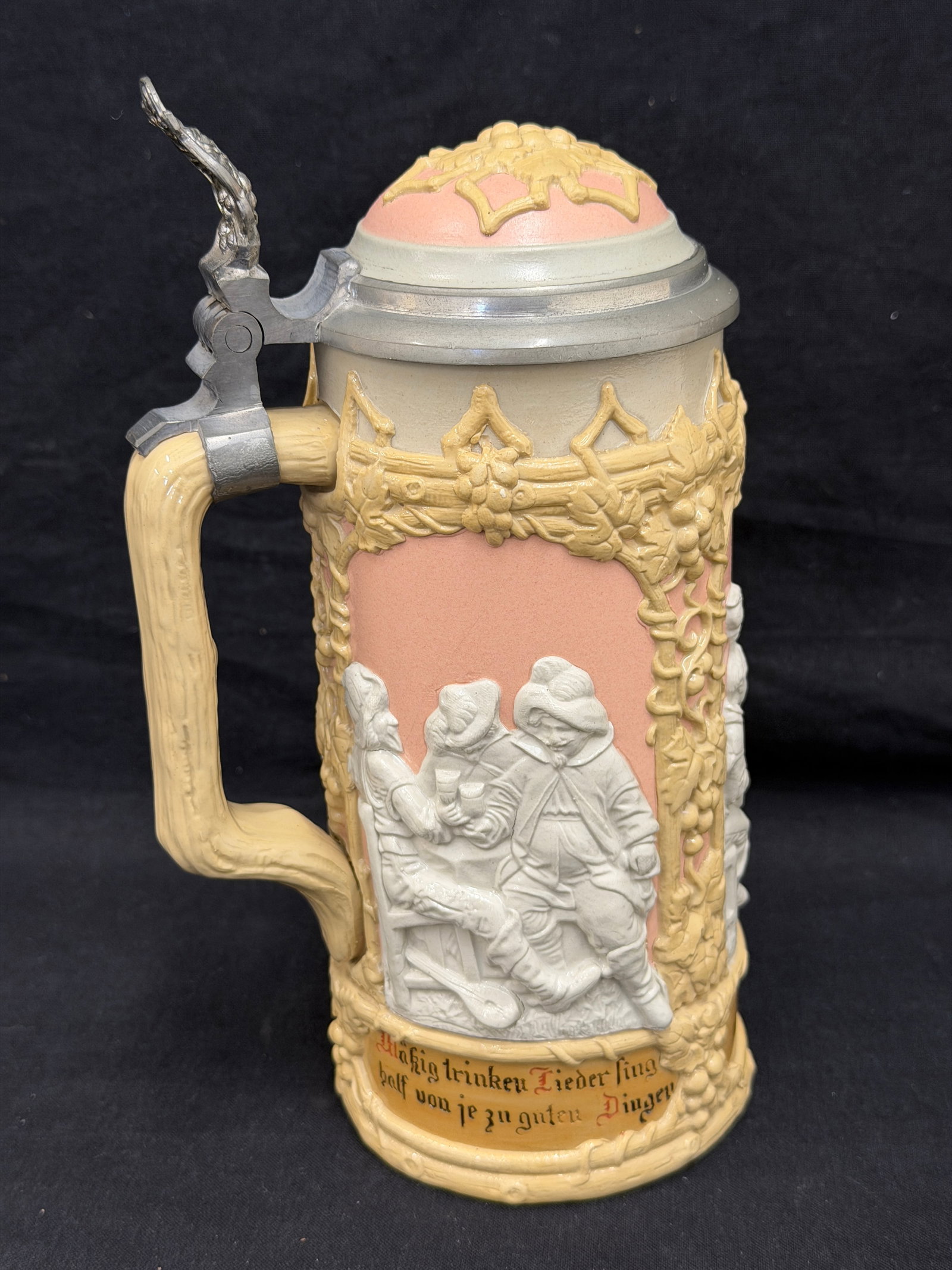 Antique Mettlach 1874-1909 Beer Stein 8"T (1 of 5)