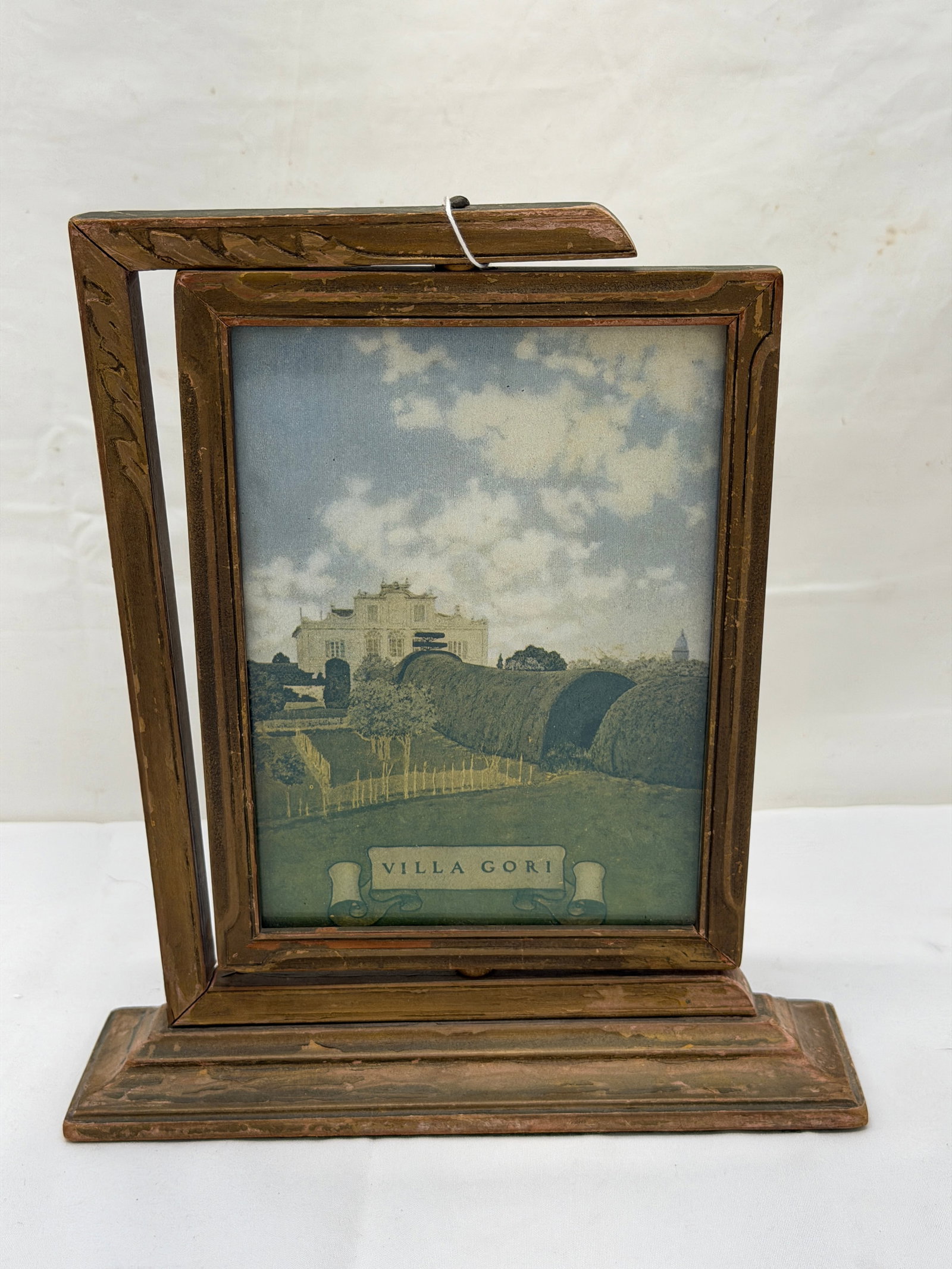 Maxfield Parrish "Villa Gori" in Swivel Frame - Frame 6" x 8", Overall 9" x 2.5" x 10, Sight 5" x 7" (1 of 4)