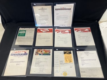 (10)1940s Movie Theater Letter Heads, Paramount,More - Paramount Films, Warner Bros, MGM + More - (1 of 8)