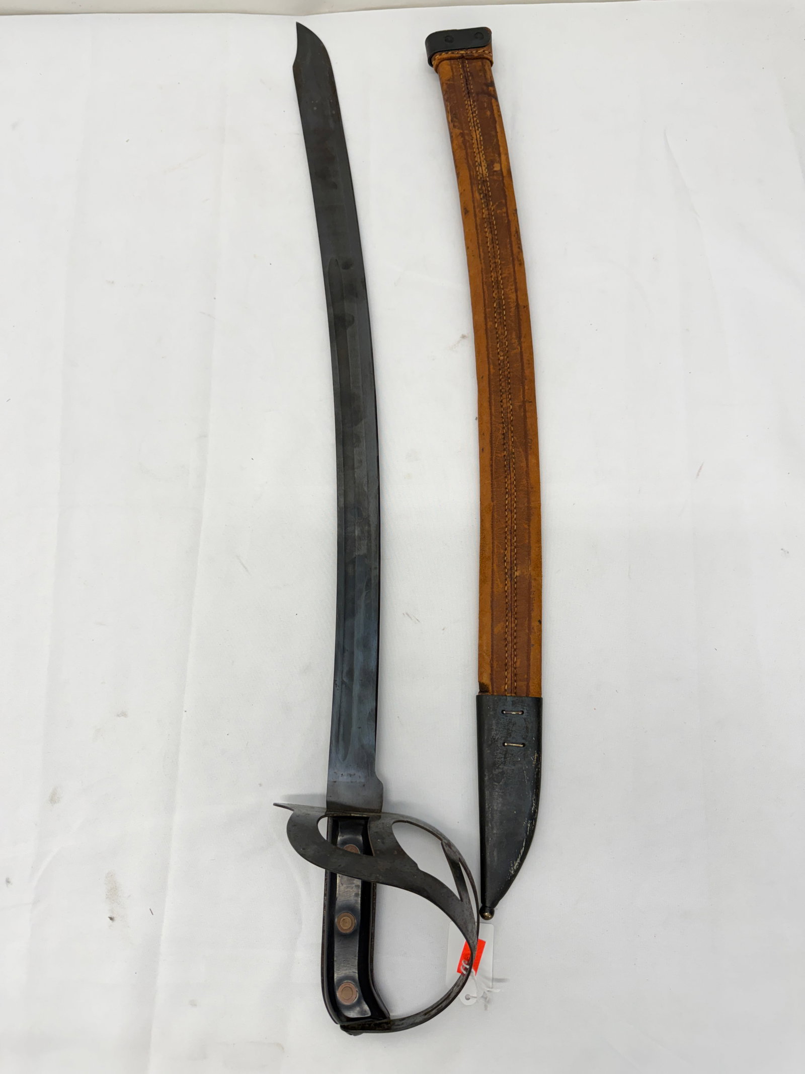 WWII M1941 US Navy Klewang Cutlass Sword Overall 30"L, Blade 24.75"L
