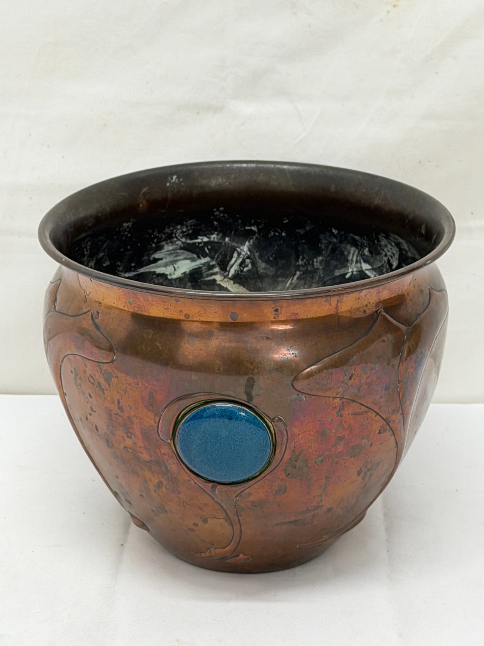 Archibald Knox Liberty & Co. Arts Crafts Period Copper Jardiniere 7.25" x 6" (1 of 5)