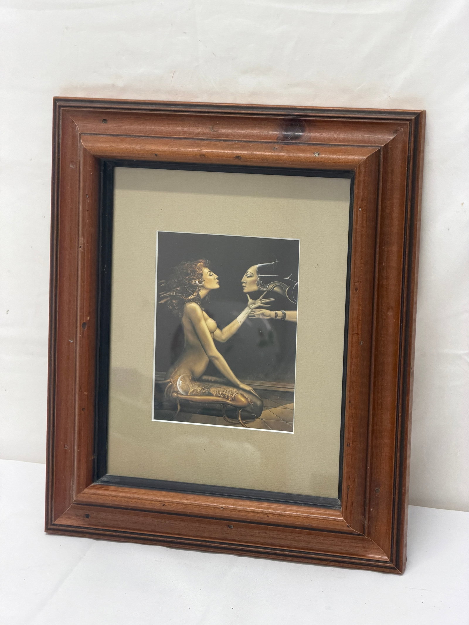 Michael Parks Magical Realism Print 'Palmist' - Framed 11.5" x 13.5" (1 of 3)