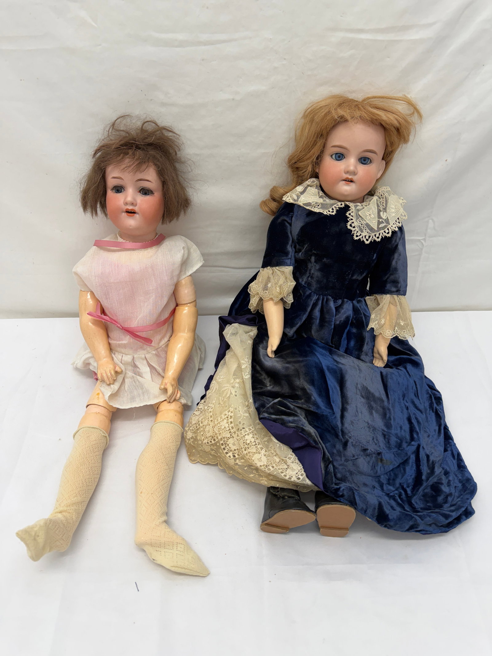 Antique Armand Marseille 370 + 390 Bisque Head Dolls (1 of 19)