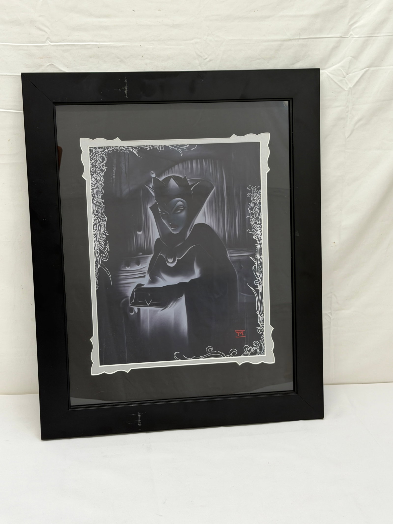 Heartless Evil Queen Lithograph by Noah - Matted & Framed 17.25" x 21.25": Heartless Evil Queen Lithograph by Noah - Matted & Framed 17.25" x 21.25"