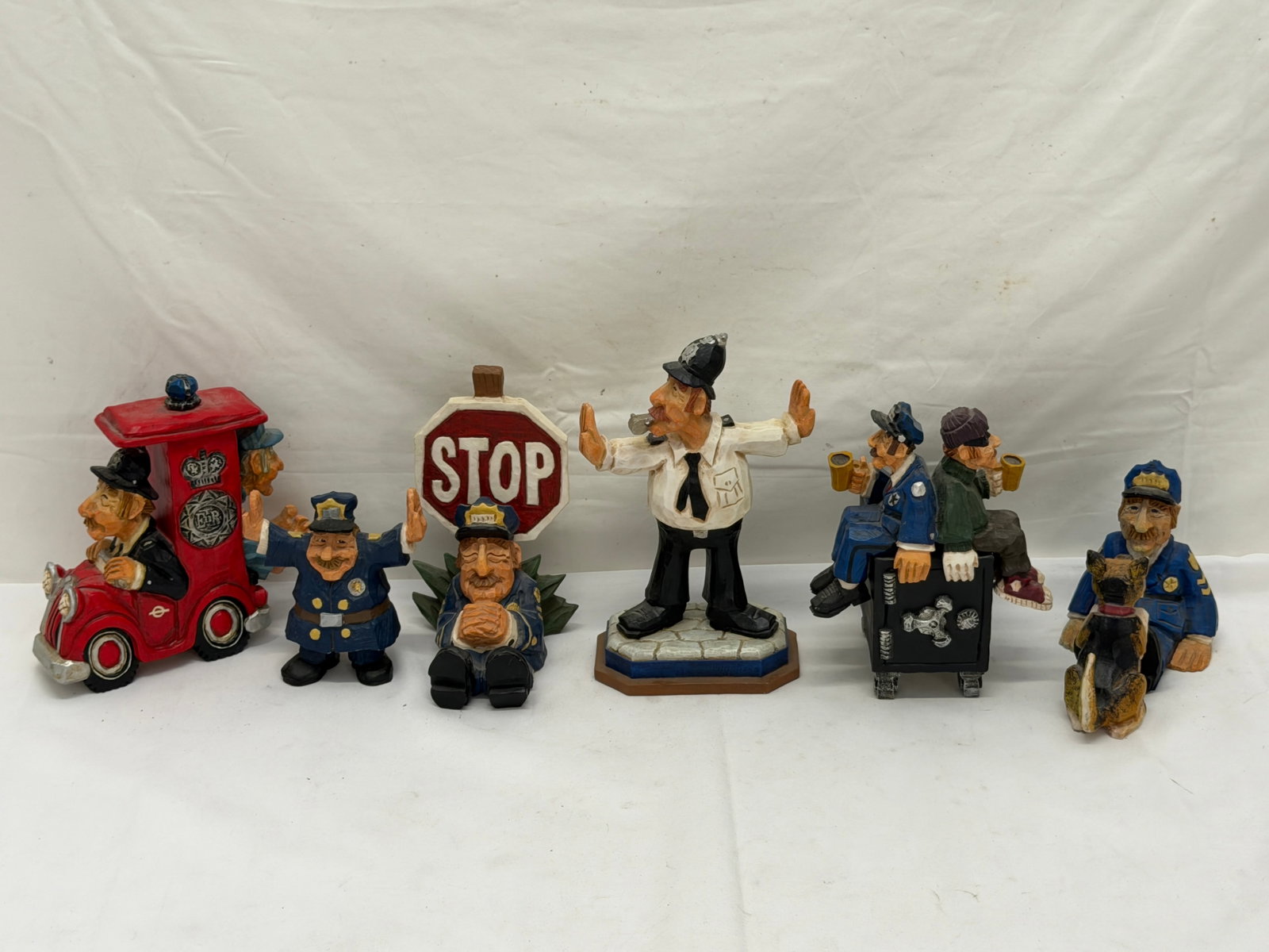 (6)David Fryman Police & Criminal Figures - 5.5"T to 8.5"T (1 of 11)
