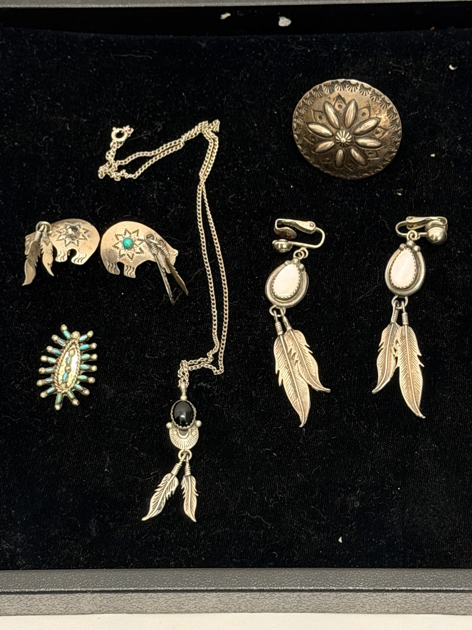 Vintage Sterling Silver Native American Jewelry (1 of 6)