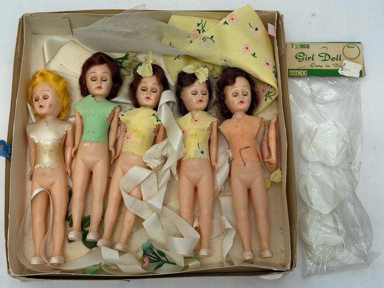 1950s Hard Rubber Dolls 7.5" (1 of 5)
