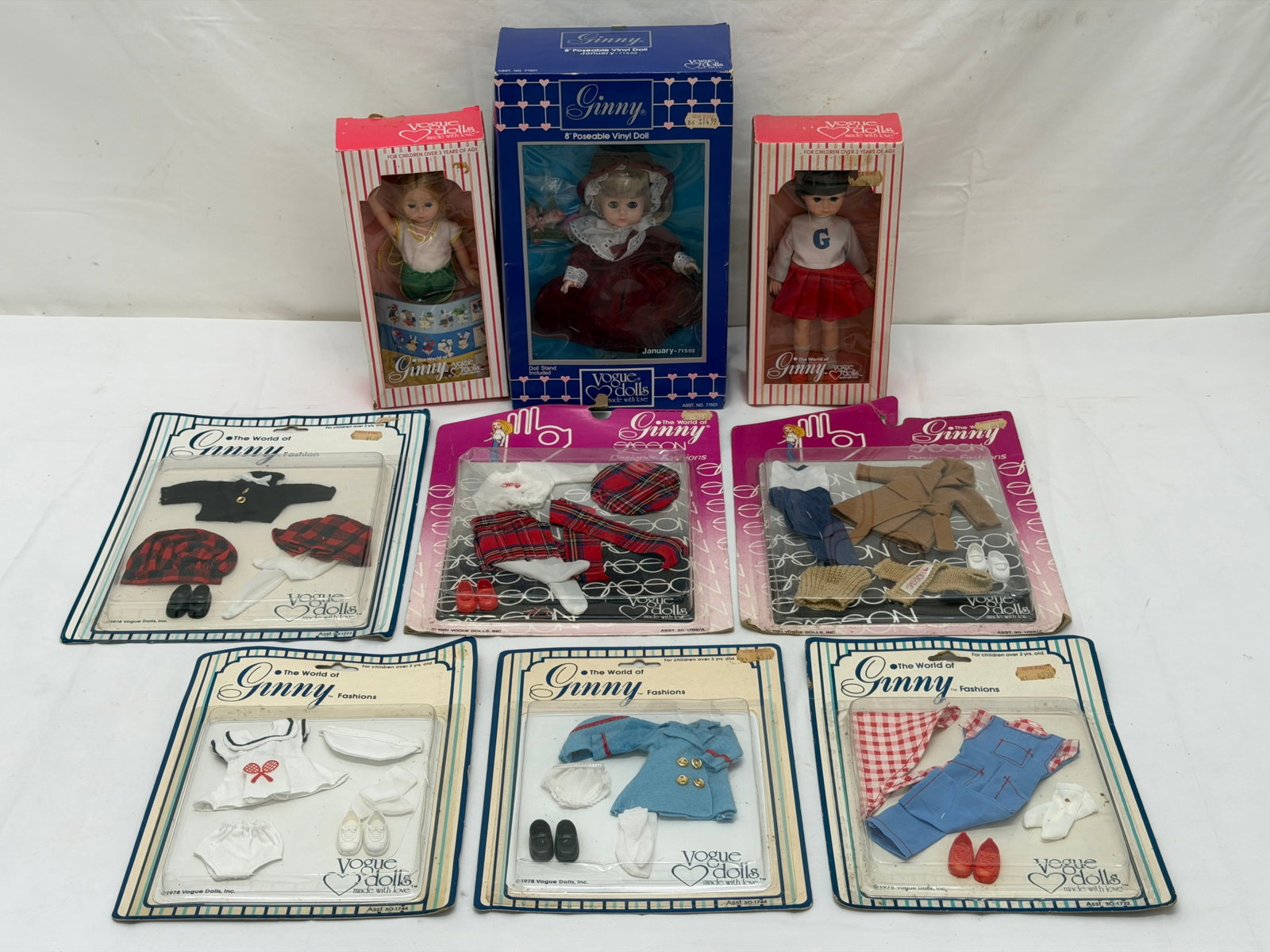 1970s-80s Ginny Vogue Doll Fashions + Dolls (1 of 3)