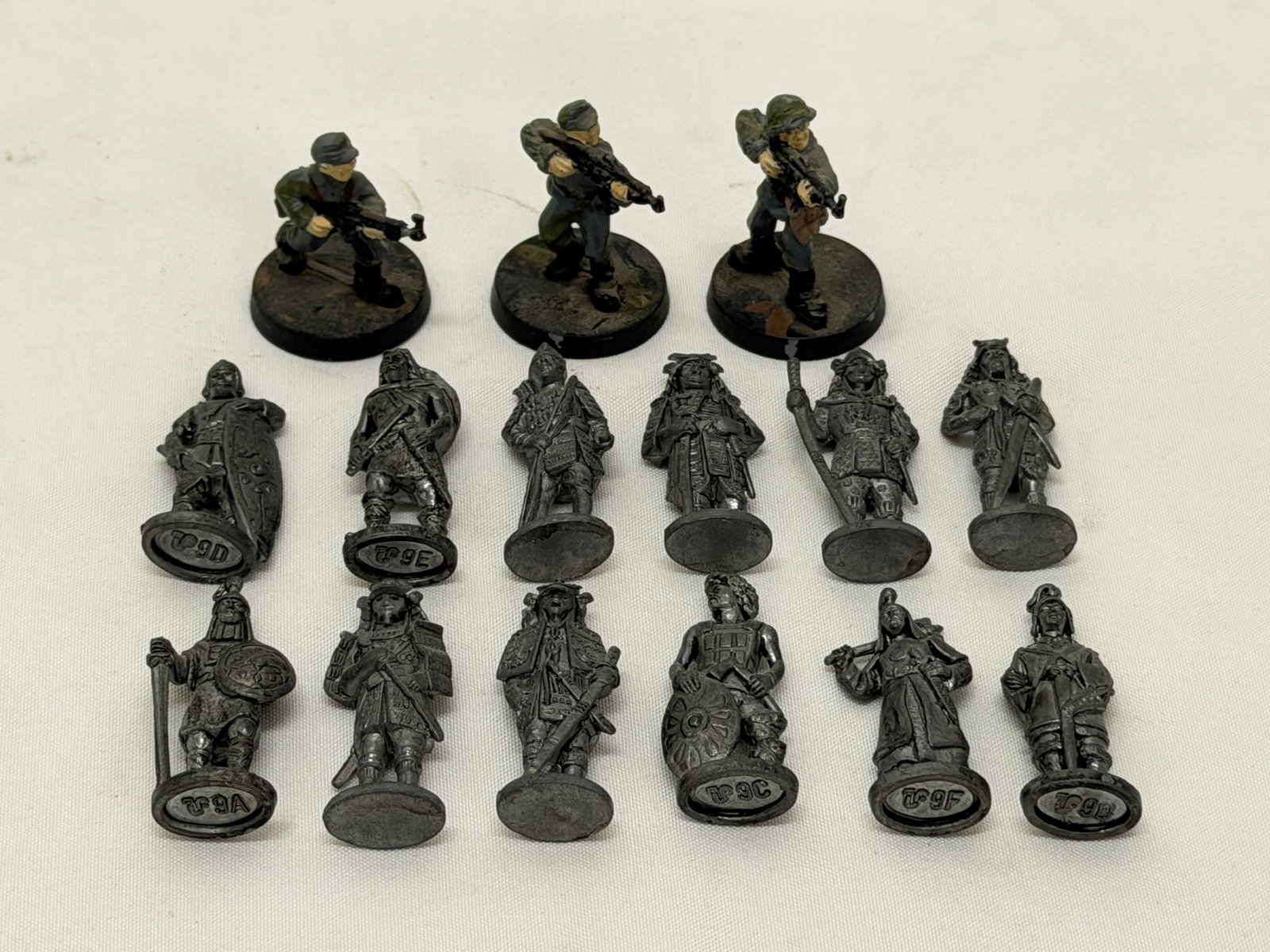 (15)Total Asst Metal Soldier & Warrior Figures - Approx. 1.5"T (1 of 5)