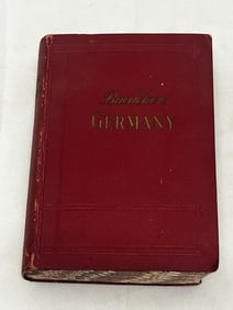 1936 Baedeker Railway Travellers & Motorist Guide Book, Germany Maps - Rare Single English Edition (1 of 13)
